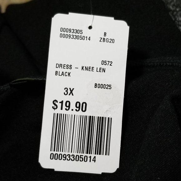 NWT Forever 21 Black Dress 3X - Picture 6 of 7